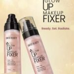 swiss beauty glow up makeup fixer spray | prep & set | dewy radiance | vitamin c primer 100 ml